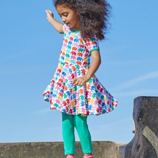 Toby Tiger Multi Elly Print Skater Dress