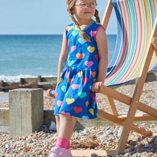 Toby Tiger Multi Heart Print Summer Dress
