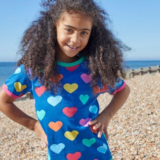 Toby Tiger Multi Heart Print T-Shirt