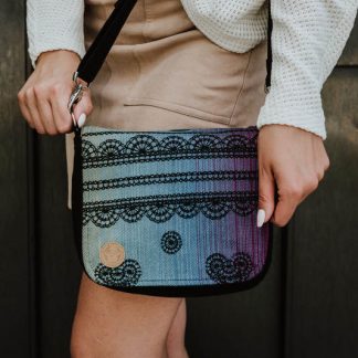 LennyLamb 2 in 1 City Handbag in Rainbow Lace Dark