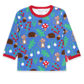 Toby Tiger Woodland Print Long Sleeved Top (12-18 months only)