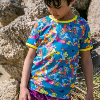 Coddi & Womple Mermaids: Pearl and Merin the Ocean's Gardeners Short Sleeved Tee (2 years only)
