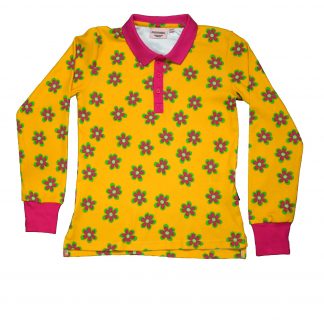 Moromini Long Sleeved Polo Shirt in Forest Flowers