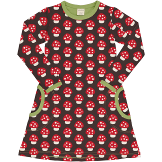 Maxomorra Mushroom Long Sleeved Dress