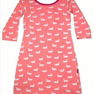 Moromini Adult's T-shirt Dress in Duck Pond Pink