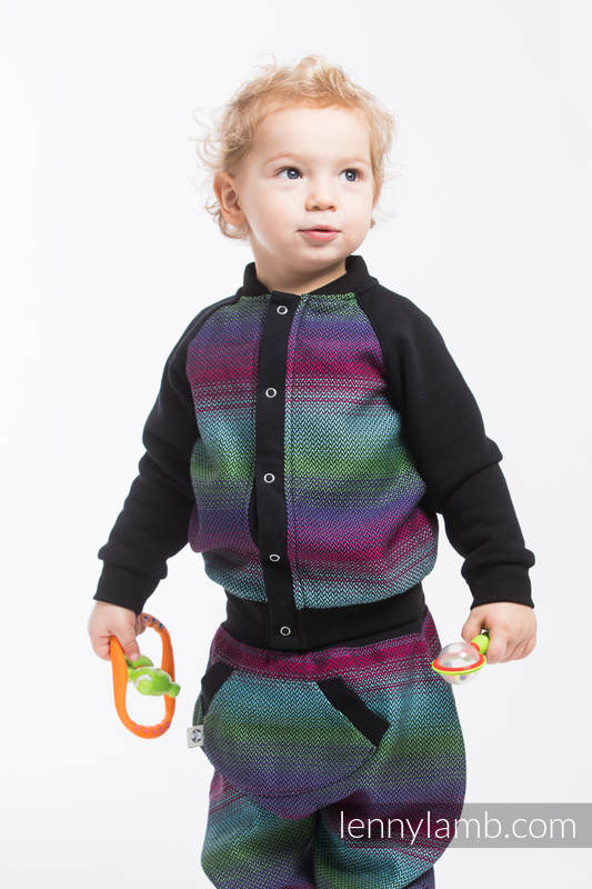 LennyLamb LennyBomber Jacket in Little Herringbone Impression - Image 7