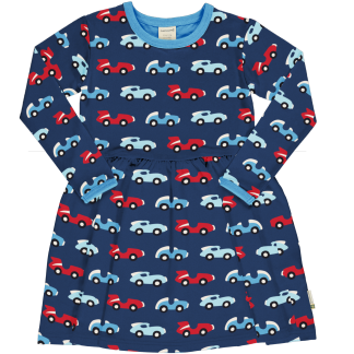 Maxomorra Race Long Sleeved Spin Dress