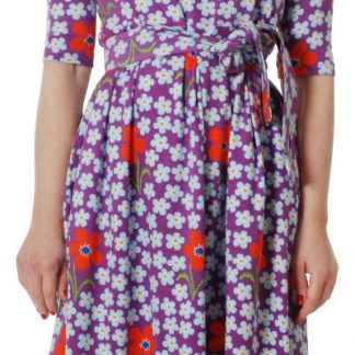 Duns Flower Amethyst Scoop Neck Dress (XS only)