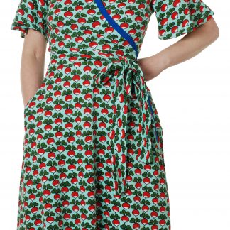 Duns Radish Wrap Dress in Beach Glass (XS only)
