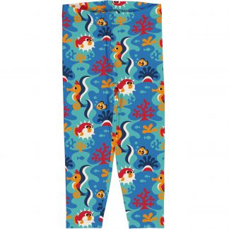 Maxomorra Coral Reef Cropped Leggings