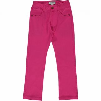 Maxomorra Cerise Twill Pants