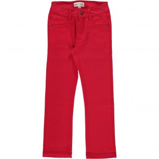 Maxomorra Red Twill Pants