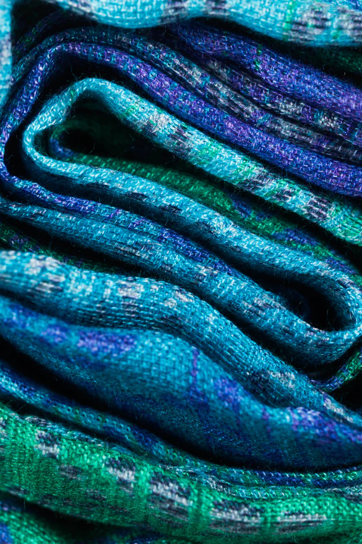LennyLamb Swaddle Blanket in Peacock's Tail Fantasy - Image 6