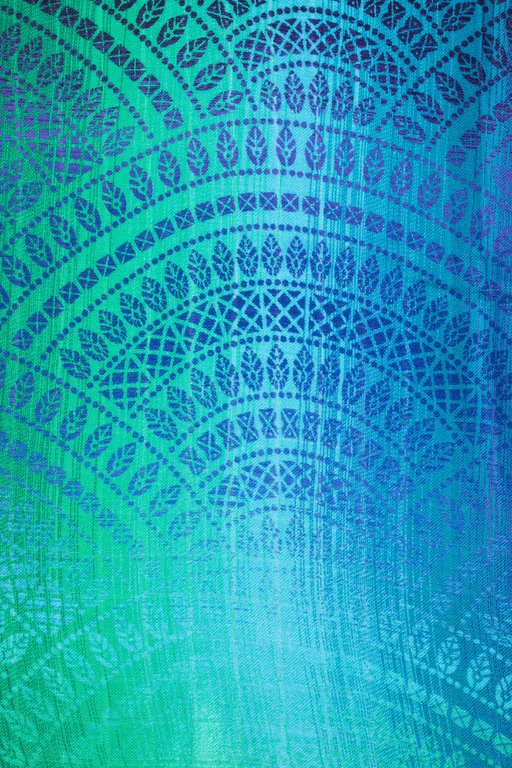 LennyLamb Swaddle Blanket in Peacock's Tail Fantasy - Image 5