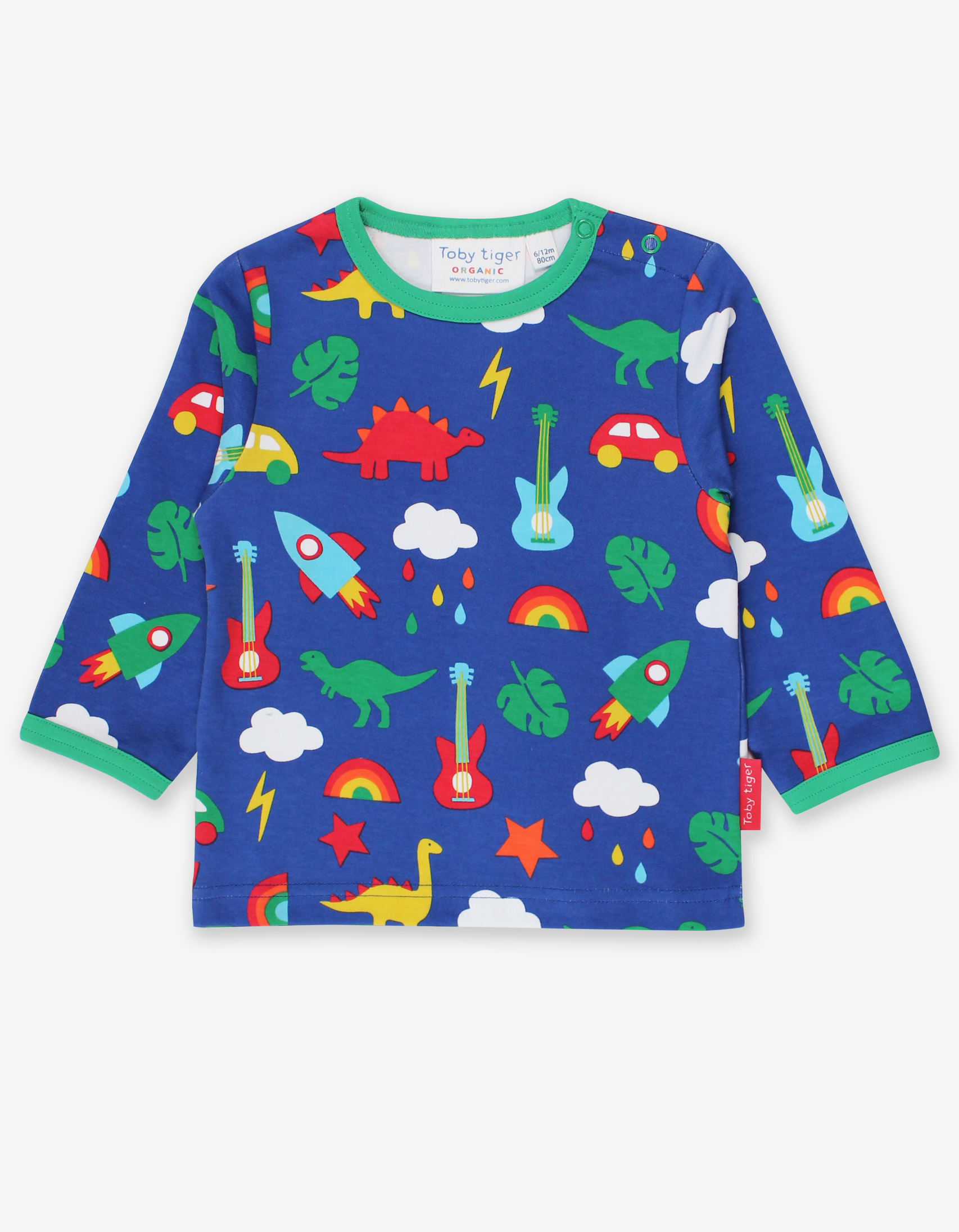 Toby Tiger Organic Playtime Mix-Up LS T-Shirt (5-6 Years Only) - Image 3
