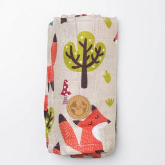 LennyLamb Swaddle Blanket in Foxy Fun