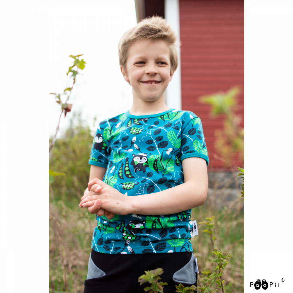 Paapii Kaiku T-shirt, Peas (110 only)