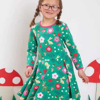 Toby Tiger Organic Forest Adventure LS Skater Dress