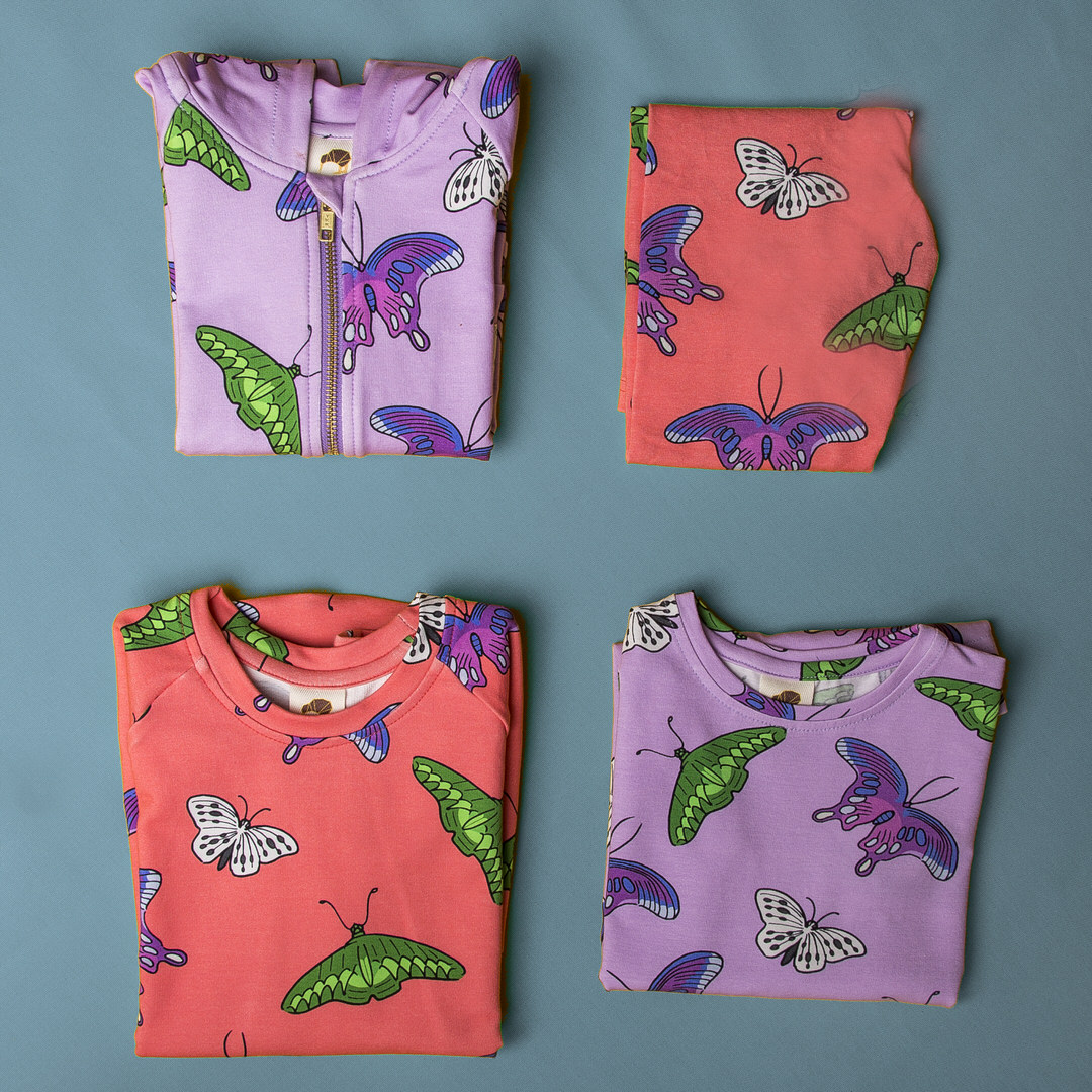 Mullido Coral Butterflies Long Sleeve Top (98/104 only) - Image 4