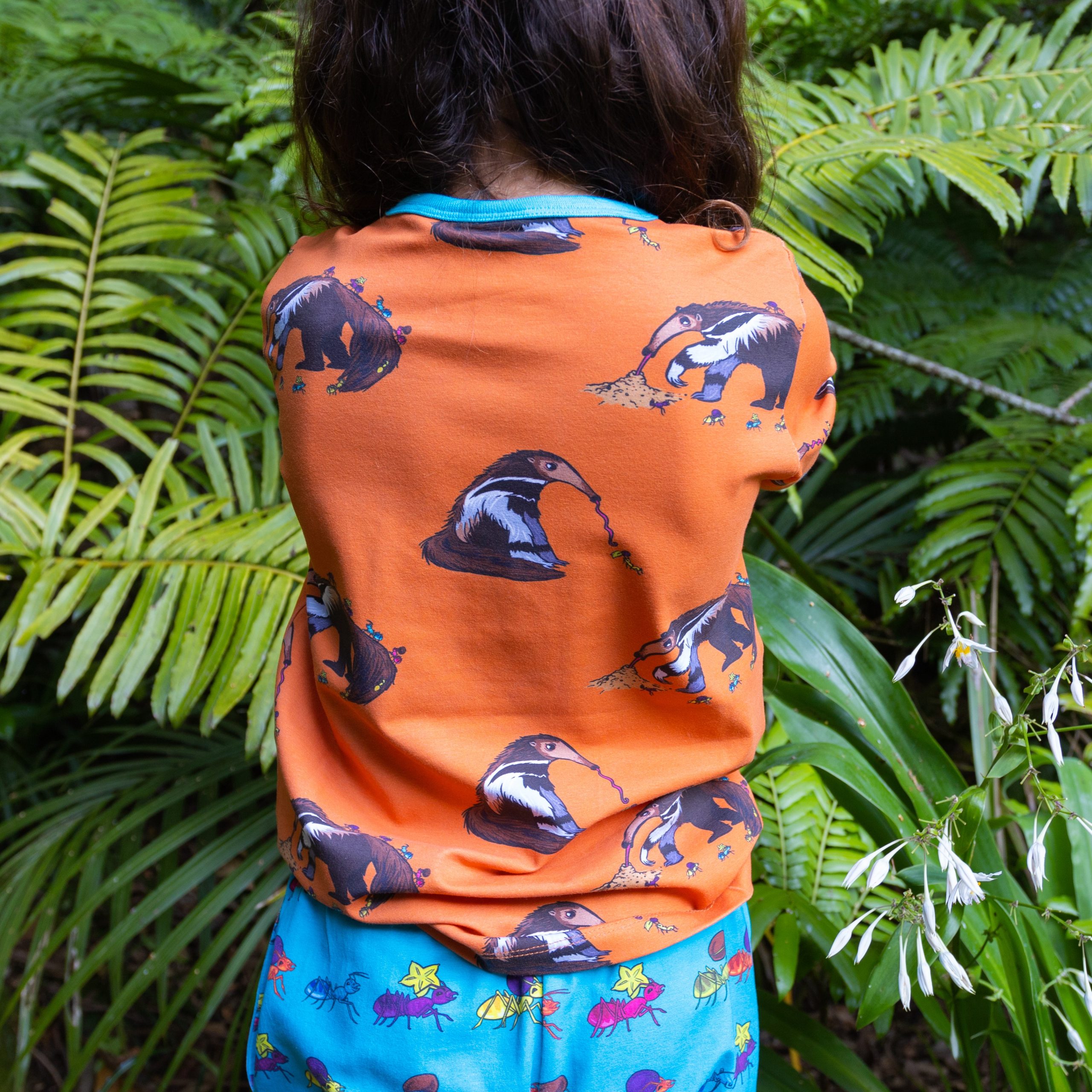 Coddi & Womple Annie the Anteater SS Tee in Marmalade - Image 4