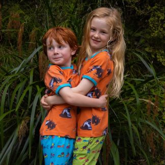 Coddi & Womple Annie the Anteater SS Tee in Marmalade