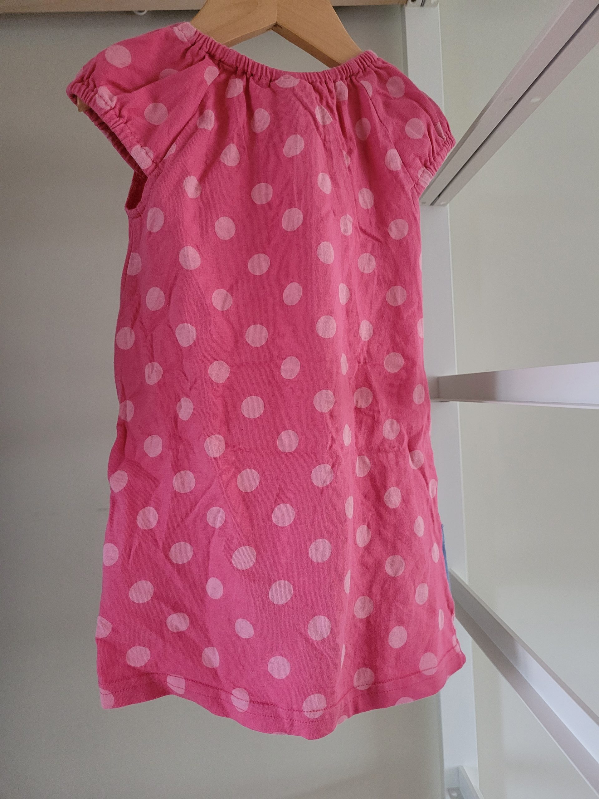 PRELOVED Frugi Pink Horse Dress Size 12-18 months - Image 3