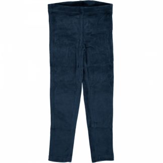 Maxomorra Dark Blue Velour Leggings (Size 98/104 only)