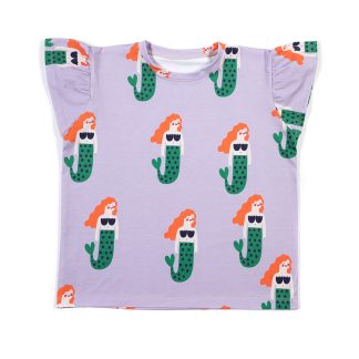 Don't Grow Up Mermaid on Lilac Frills T-Shirt (Size 104/110 Only)