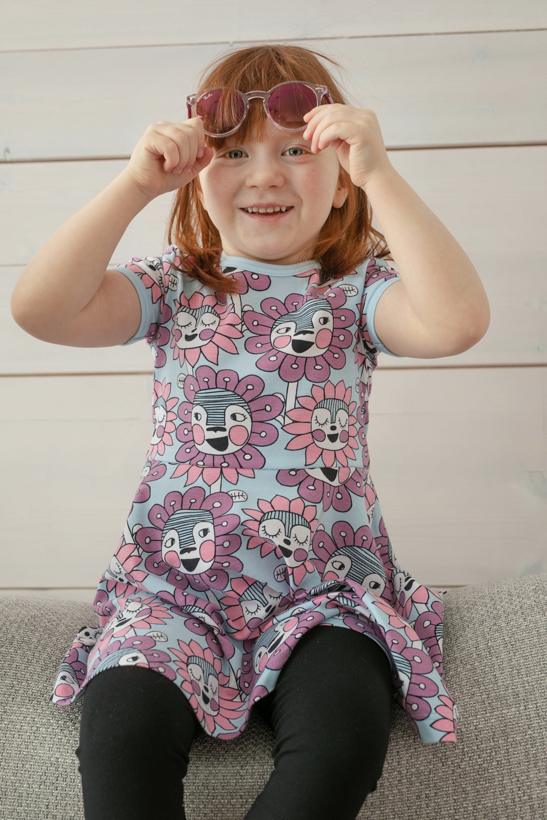 Paapii Sani Dress Bloomination Light Blue - Image 9