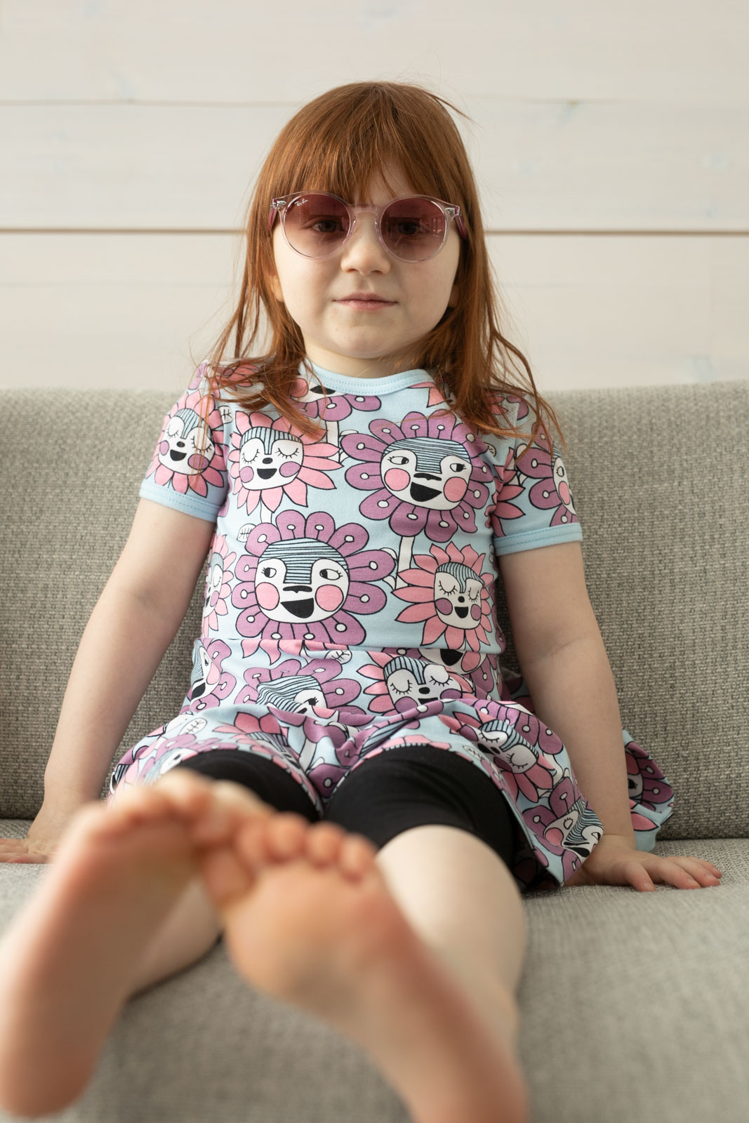 Paapii Sani Dress Bloomination Light Blue - Image 8