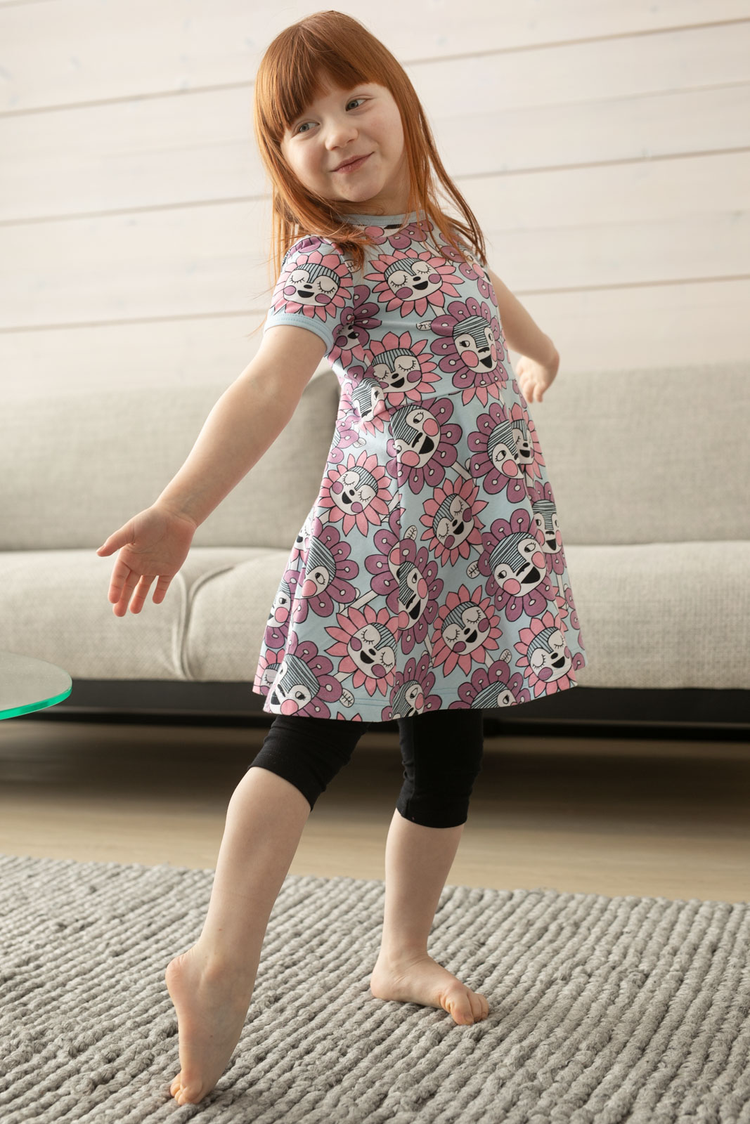 Paapii Sani Dress Bloomination Light Blue - Image 5