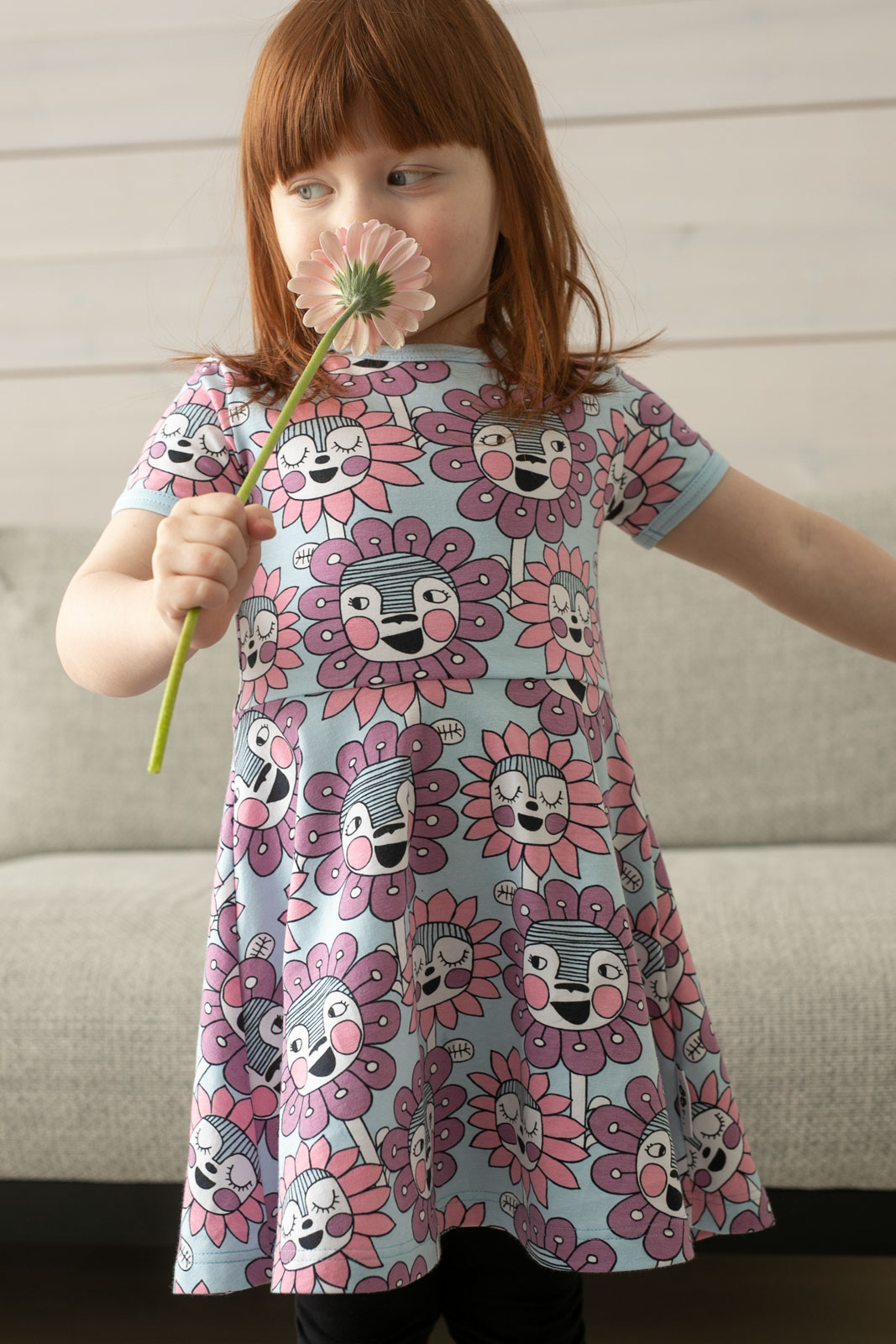 Paapii Sani Dress Bloomination Light Blue - Image 3