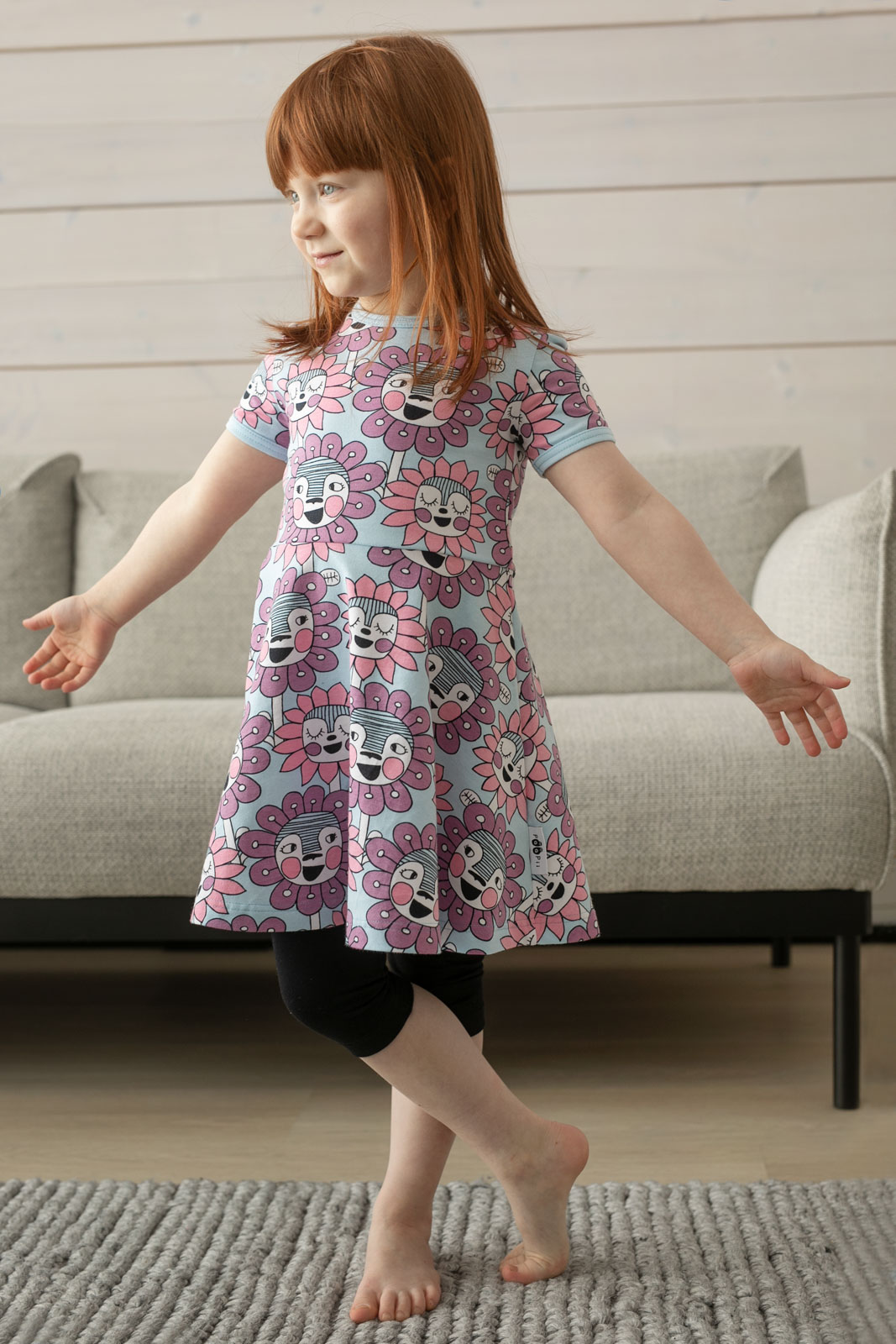 Paapii Sani Dress Bloomination Light Blue - Image 2