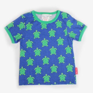 Toby Tiger Organic Turtle Print SS T-Shirt