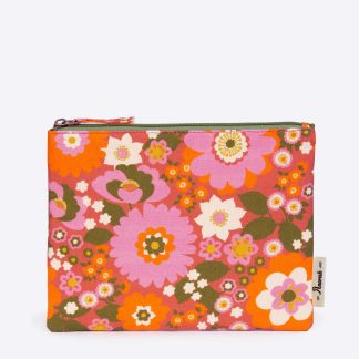 Anorak Nostalgic Flower Organic Cotton Canvas Pouch