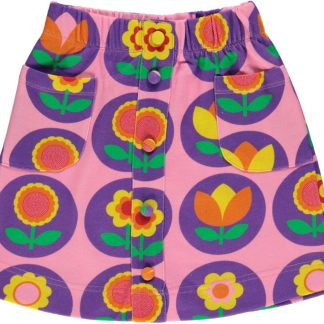 Småfolk Skirt with Flower in Sea Pink