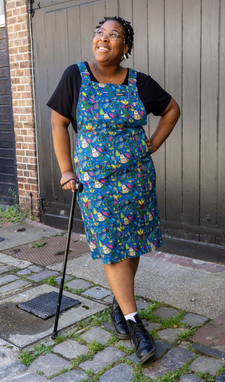 Run and Fly X Katie Abey Crystal Critters Midi Pinafore (Size 10 Only) - Image 5