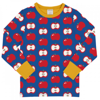 Maxomorra Long Sleeved Top in Farm Apple