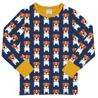 Maxomorra Long Sleeved Top in Farm Dog