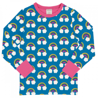 Maxomorra Long Sleeved Top in Farm Rainbow