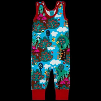 Raspberry Republic Dungarees in Grandpa John's Garden