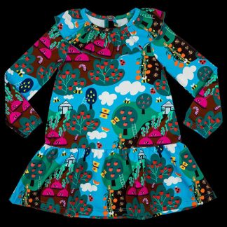 Raspberry Republic Dress in Grandpa John's Garden