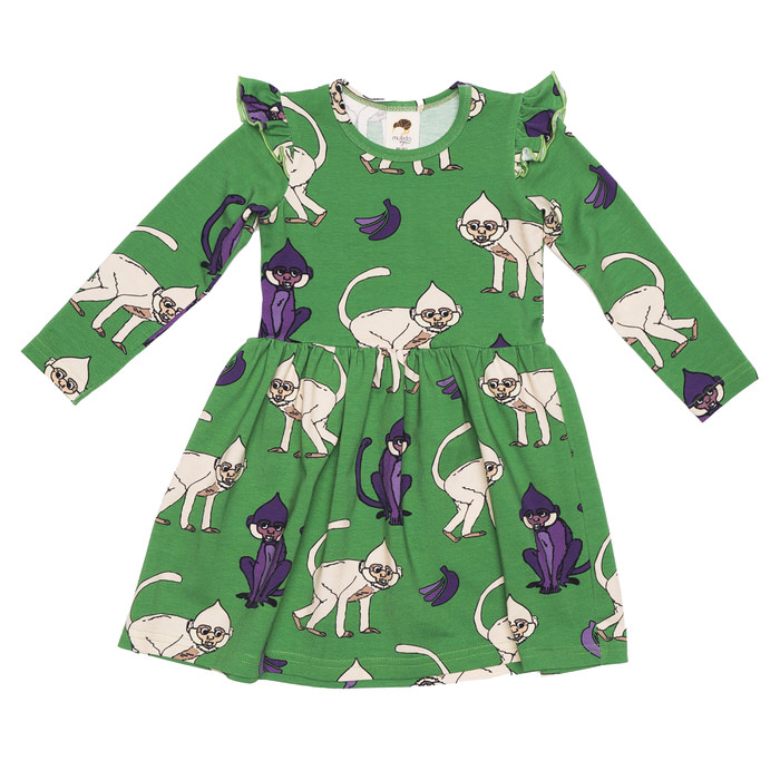 Mullido Green Monkey Dress