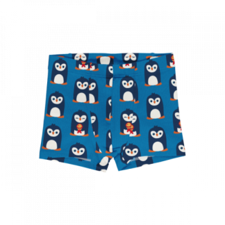 Maxomorra Boxer Shorts in Arctic Penguin (Size 92/98 Only)