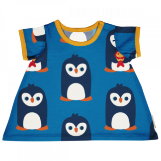 Maxomorra Doll Dress in Arctic Penguin (Medium Only)