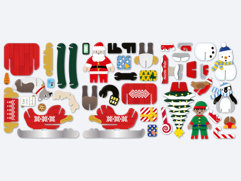 Playpress Santa's Midnight Sleigh Ride Playset - Image 3