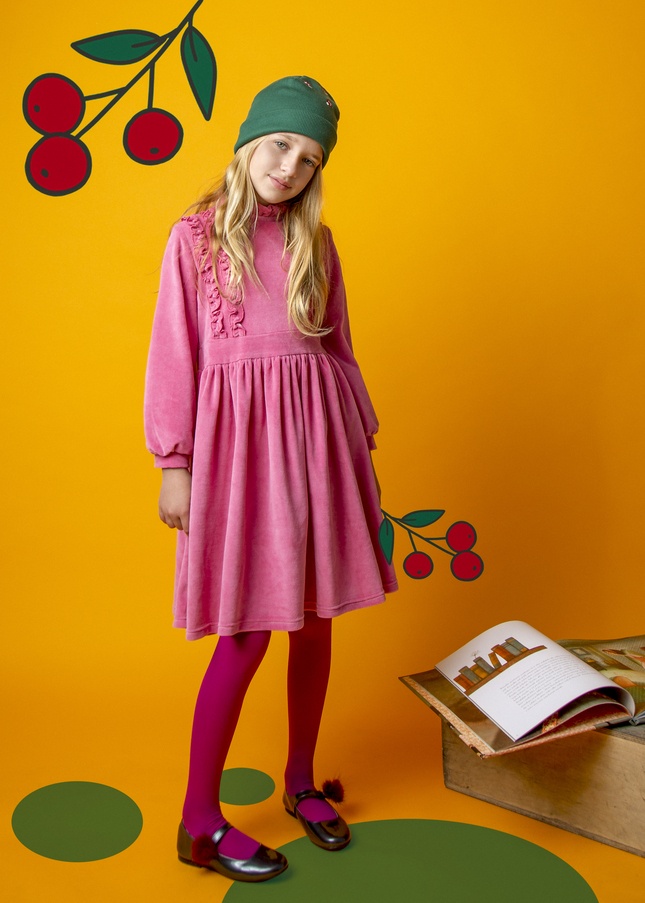 Raspberry Republic Velour Dress - Rabbit Hole - Image 3