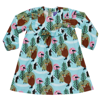 Raspberry Republic Long Sleeved Dress - Winter Wonderland (Size 128/134 only)