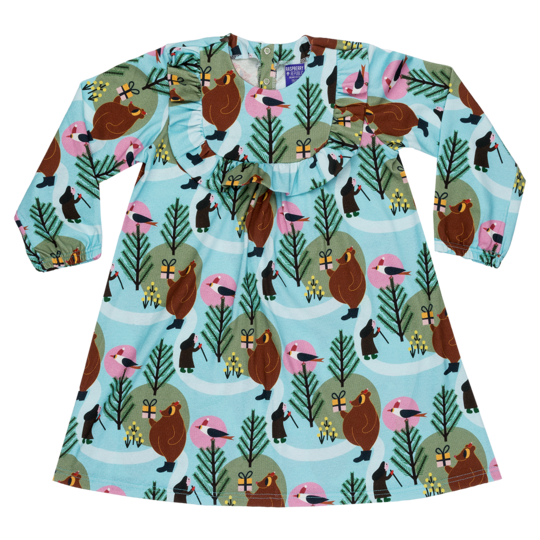 Raspberry Republic Long Sleeved Dress - Winter Wonderland (Size 128/134 only)