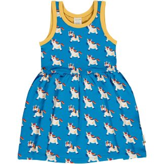 Maxomorra Sleeveless Spin Dress in Tales Unicorn